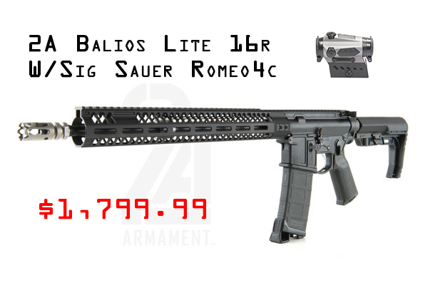 2a Armament Balios Lite R 16 Rifle M Lok Western Sport