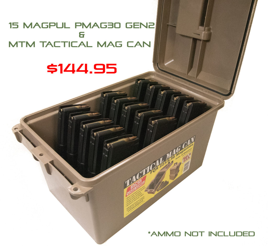 MTM Tactical Mag Can | Magpul MAG571 PMAG30 Gen2 | Combo Deal | western Sport