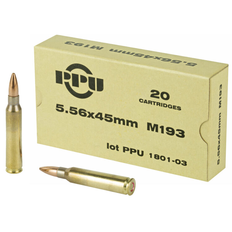 PPU 556 M193 55gr FMJ 20