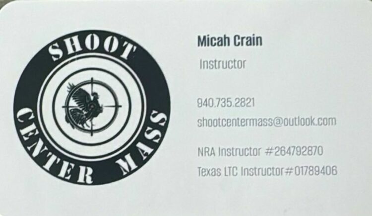 Instructor Micah Crain for Texas License To Carry